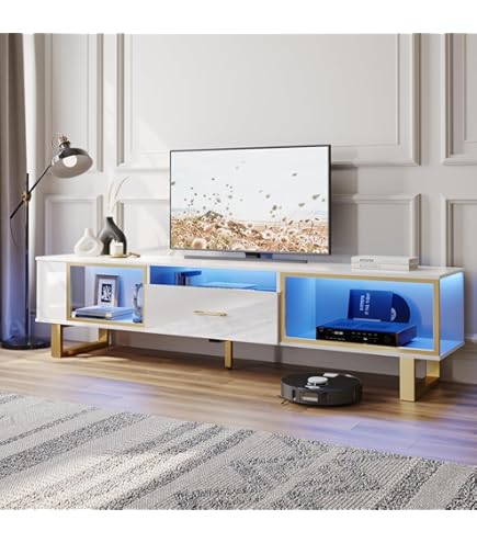 Amazon｜Bestier テレビ台 ‎幅144.8×奥行き35×高さ52.5cmテレビボード